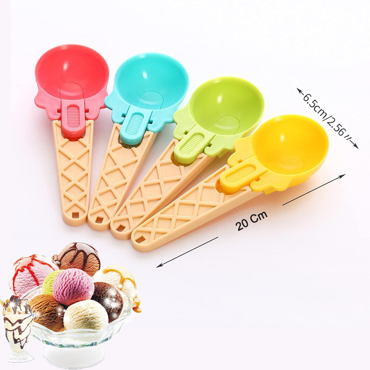 5509 Ice Cream Spoons 2pcs Plastic Water Melon Scoopers with Trigger Dipper and Adults for Summer Party Ice Cream Scoop, Food Serving Spoon Kitchen Tools Ice Cream Digging Spoon Household Spoons Cupcake Spoons Aps Fruit Ball Player (2 Pc) 5509 Ice Cream Spoons 2pcs Plastic Water Melon Scoopers with Trigger Dipper and Adults for Summer Party Ice Cream Scoop, Food Serving Spoon Kitchen Tools Ice Cream Digging Spoon Household Spoons Cupcake Spoons Aps Fruit Ball Player (2 Pc)
